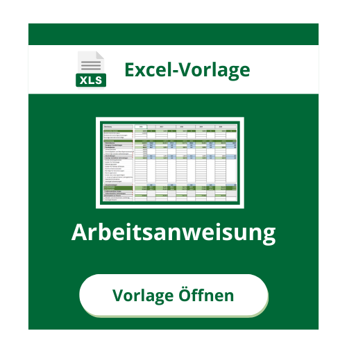 Arbeitsanweisung Vorlage
