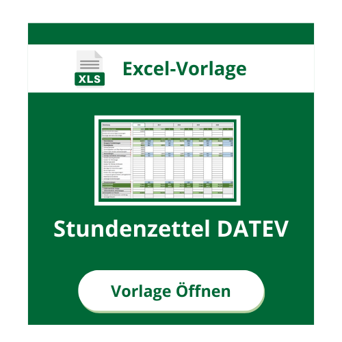 Stundenzettel für DATEV-kompatible Erfassung